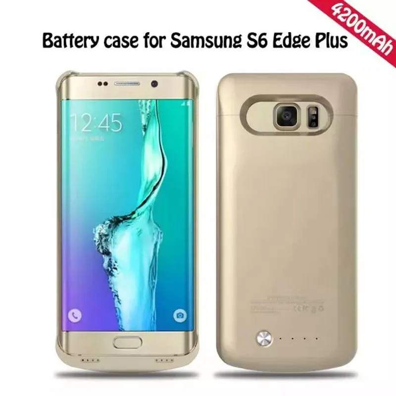 imágenes para Para samsung galaxy s6 edge plus 4200 mah ultra delgado cargador de batería externo del banco de la energía powerbank reserva portable cubierta imágenes para Para samsung galaxy s6 edge plus 4200 mah ultra delgado cargador de batería externo del banco de la energía powerbank reserva portable cubierta