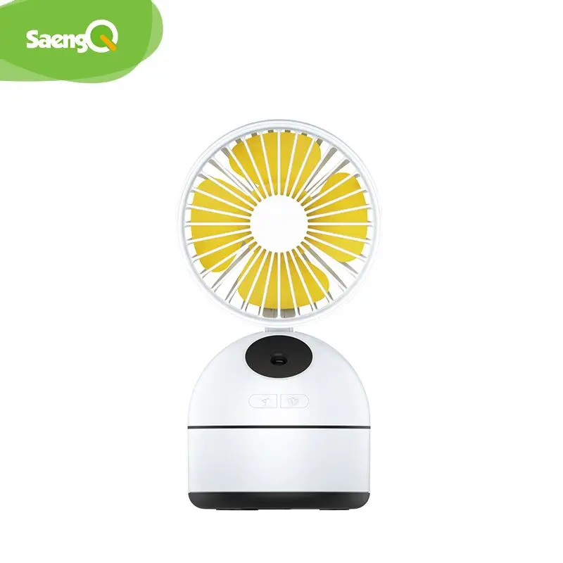 

saengQ Mini Usb Handheld Humidifier Mist Water Spray Air Conditioning Moisturizing Fan Portable Face Spray Mist Humidifier Fan