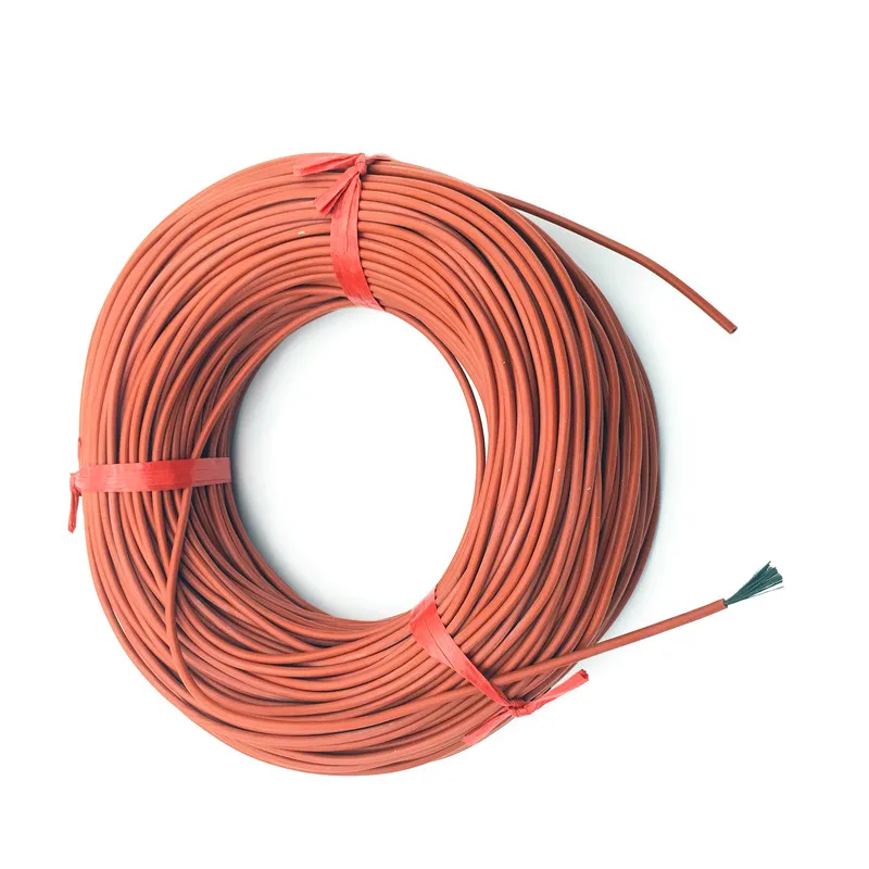 10 м 12 К 33ohm/M инфракрасный обогрев пола Отопление там кабель Системы 3 мм силикагель проволока из углеволокна используется в 220 В Напряжение 150 Вт - изображение