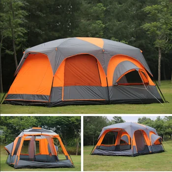 

2020 on Sale 6 8 10 12 Person 2 Bedroom 1 Living Room Awning Sun Shelter Party Family Hiking Beach Fishing Outdoor Camping Tent