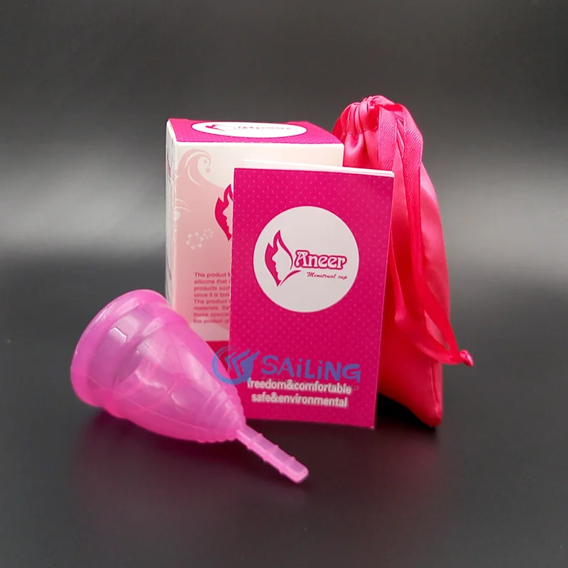 Wholesale 5 pcs/Lot Aneer Copo Menstrual Silicone Menstrual Cup For