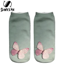 SLMVIAN женские носки в стиле харакдзюку с 3D принтом повседневные носки унисекс низкие носки