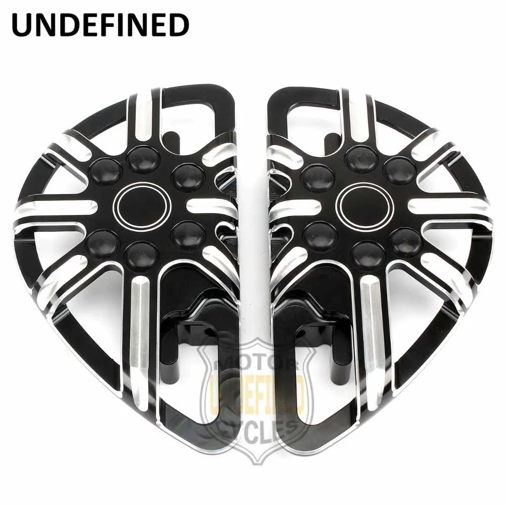 Мотоцикл CNC задние пассажирские половицы подставка для ног для Harley Touring Road King Dyna Electra Glide FLHT FLST - Цвет: Black