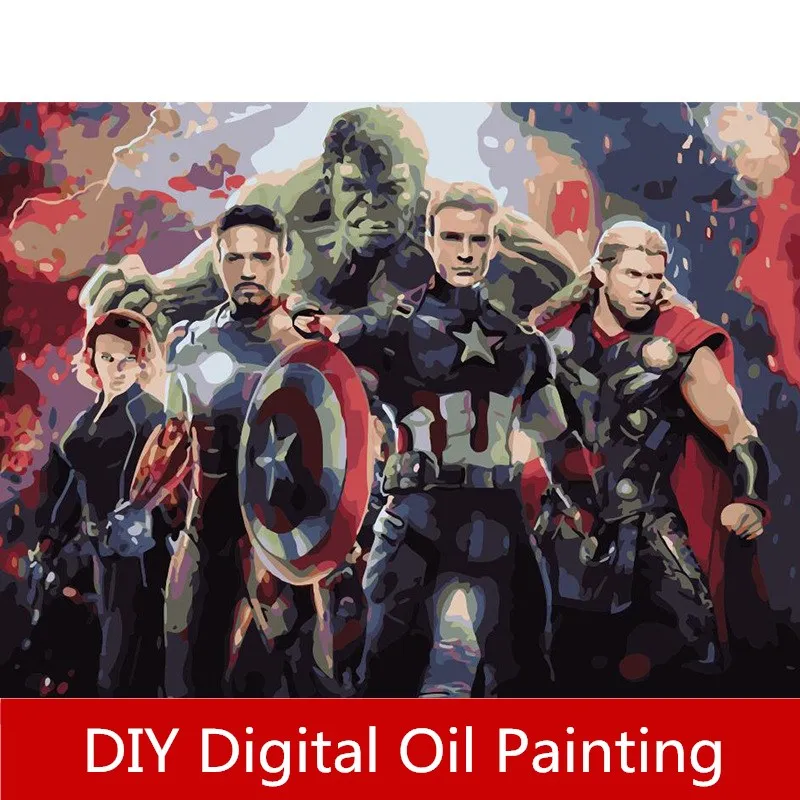 

Linen cloth DIY Digital Oil Painting Wall Art Coloring By Numbers Digital Painting Home Decor Handpainted Paint Iron