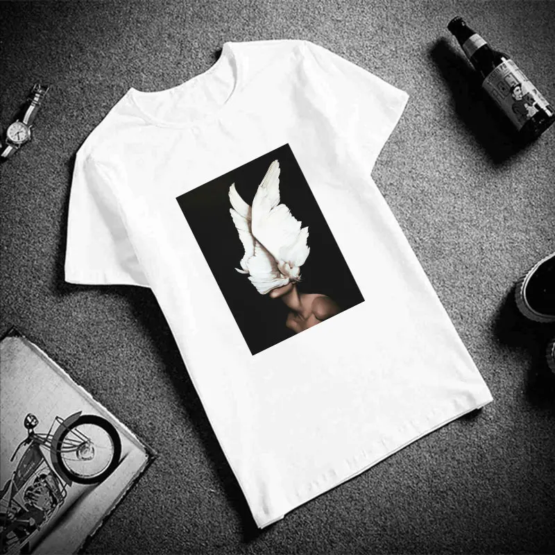 

Ulzzang Aesthetic Funny Tshirt Abstract Flowers Animal Cotton O Neck T Shirt Plus Size Short Sleeve Brand Female T-Shirt Femme