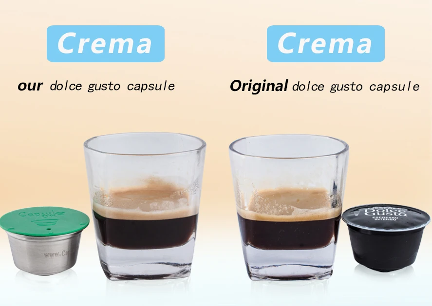Металлическая капсула из нержавеющей стали совместимая с кофемашиной dolce gusto