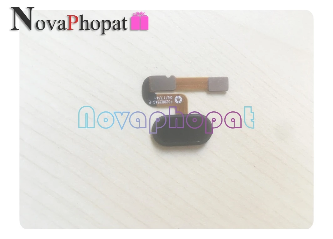 

Novaphopat Black/White/Gold Key keypads For Meizu M6 / M6 note Home Button FingerPrint Touch ID Sensor Flex Cable Ribbon +track