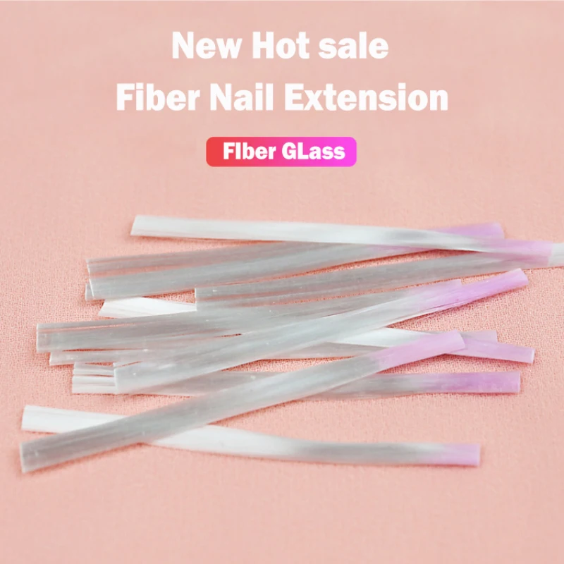 10 pcs/pack Nail Form Fibernails Acrylic Tips Fiberglass Extension Fiber Glass for Nails Silk Building Extension Manicur