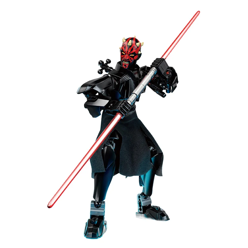 Darth Maul Звездные войны сборная фигура строительный блок Штурмовик Дарт Вейдер Kylo Ren Chewbacca Boba Jango Фетт фигурка игрушка для детей - Цвет: Darth Maul