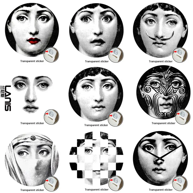 NO.29-56 дизайнер Fornasetti обои такие же, как прозрачные наклейки для украшения гостиной 1 шт