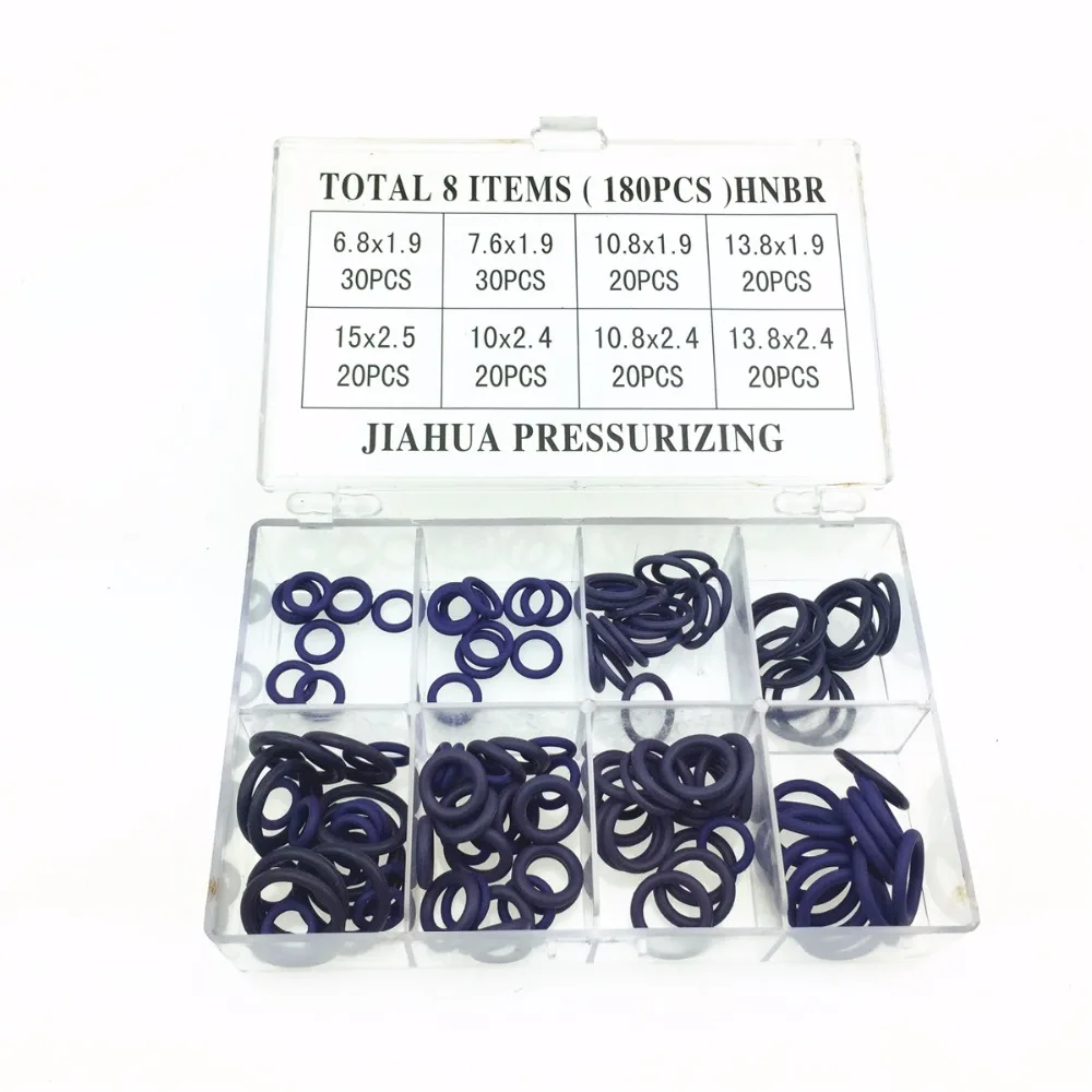 STARPAD Automotive air conditioning seal o-ring high temperature and high pressure box repair gasket Small 8 grid purple
