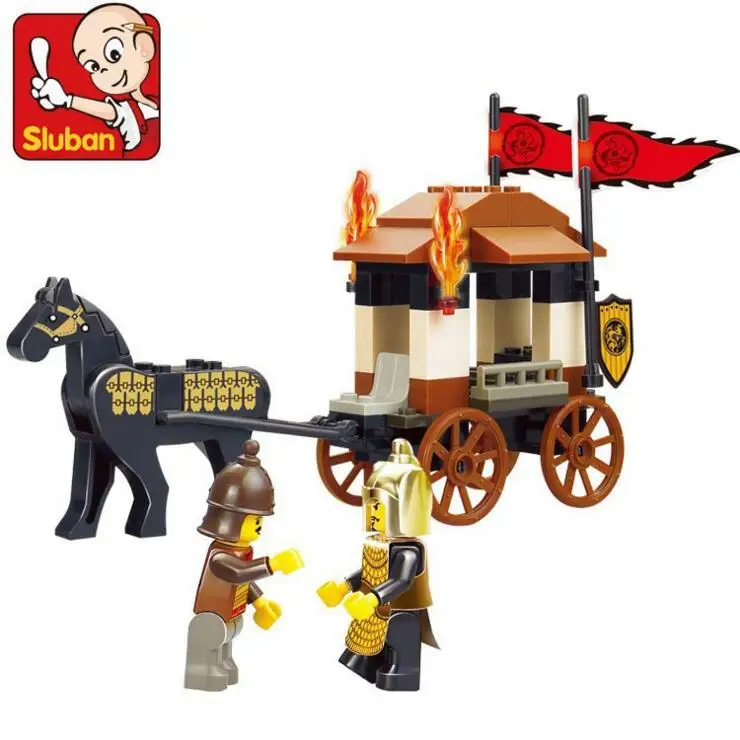 S Model Compatible with Lego B0259 74pcs Warring Carriages Models Building Kits Blocks Toys Hobby Hobbies For Boys Girls