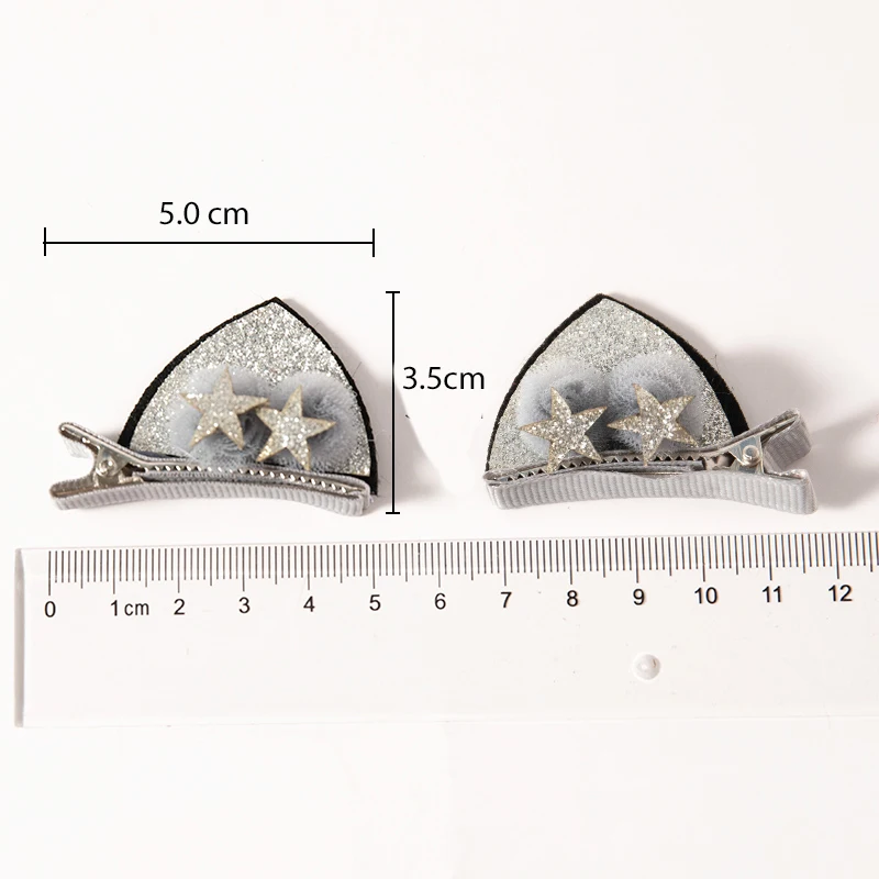 1 пара, новинка, милые Мультяшные кошачьи уши для девочек, заколки для волос, принцесса, милая забавная заколка, заколка для волос, детские повязки на голову, Детские аксессуары для волос