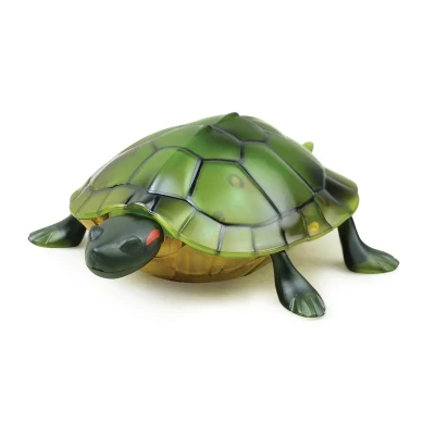 Sea Life модель инфракрасный пульт дистанционного управления черепаха моделирование милый Электрический мини-игрушка-животные готов к работе на батарейках пластик - Цвет: Зеленый