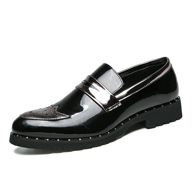 Повседневное Для мужчин обувь Высокое качество Натуральная кожаные ботинки мужские Винтаж резные Для мужчин слипоны на открытом воздухе Оксфорд обувь, мокасины Homme Delocrd