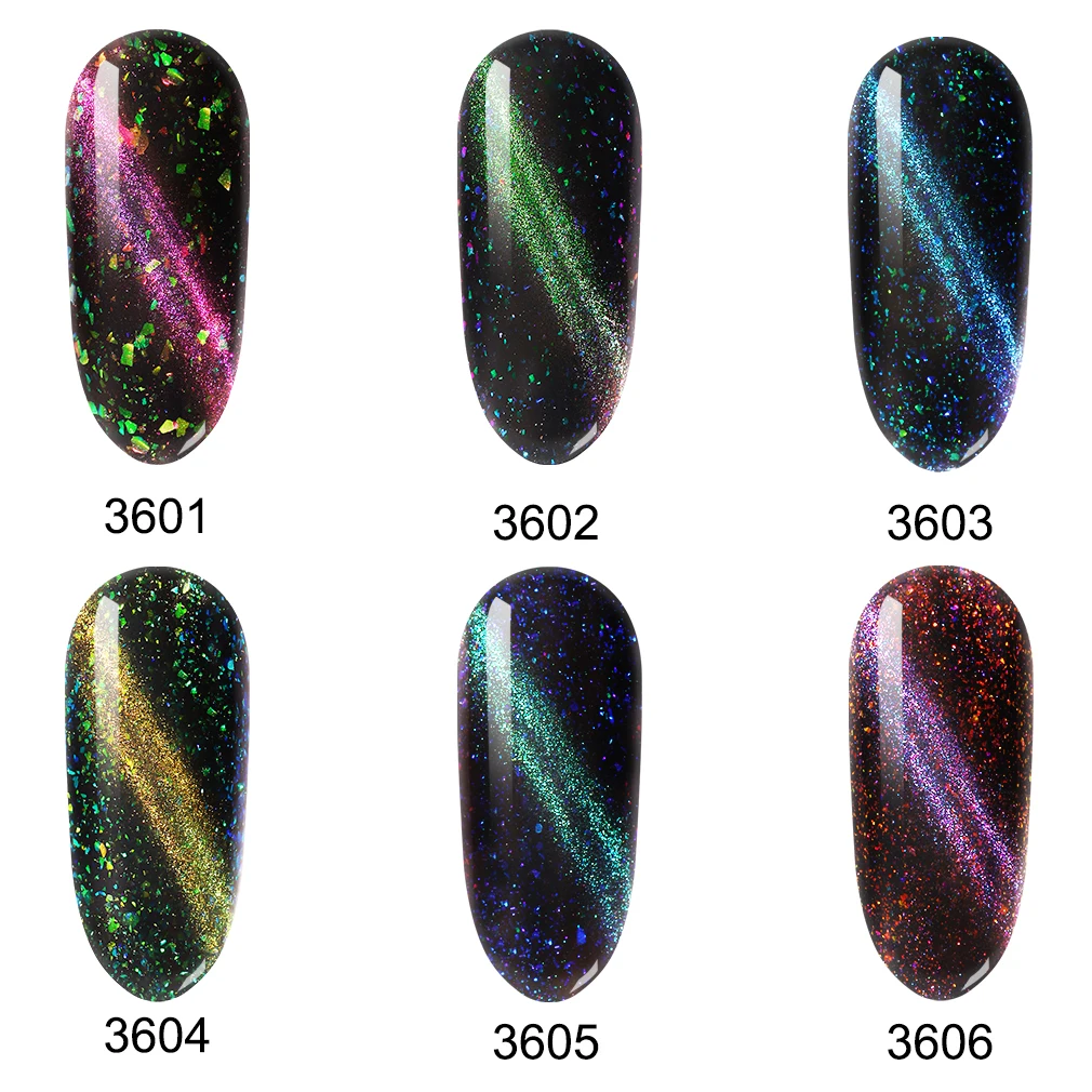 Elite99 Galaxy кошачий глаз гель для ногтей Хамелеон магнитный отмачиваемый