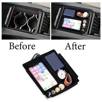 

Wireless Charging Armrest Organizer Console Storage Box Case For Tesla Model S/X