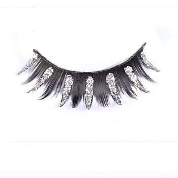 

2 pairs festival shining fake Eyelashes, party eyelashes, nice brilliant fake eyelash for chrismas ES-08-white