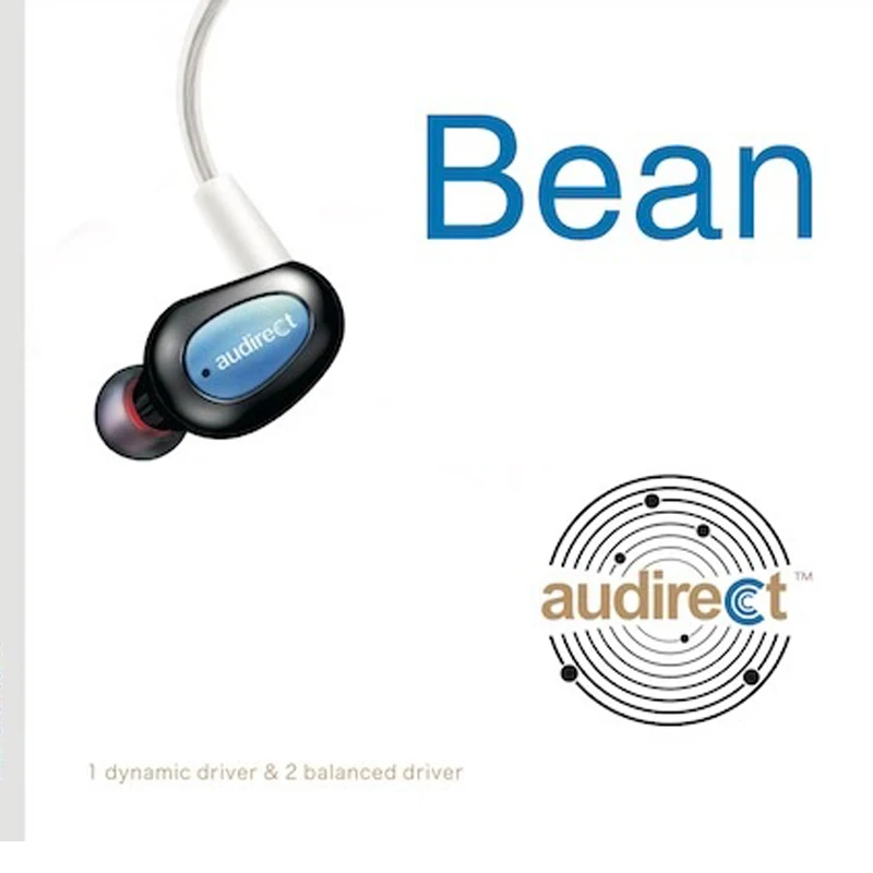 Наушники HiFi Audirect Bean 1 динамические и 2 сбалансированные гибридные технологии