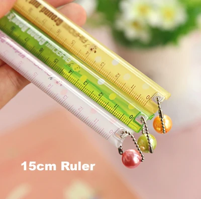 1PC/lot Kawaii beans 15cm rulers for kids school education, cartoon office supplies& zakka(ss-a874)