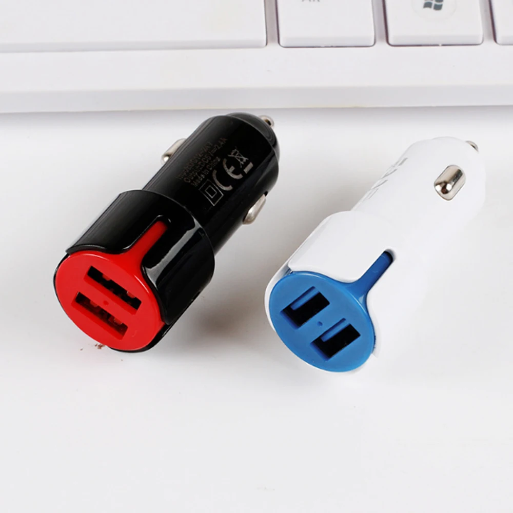 10 шт. автомобильное зарядное устройство с двумя USB портами|Зарядные устройства| |