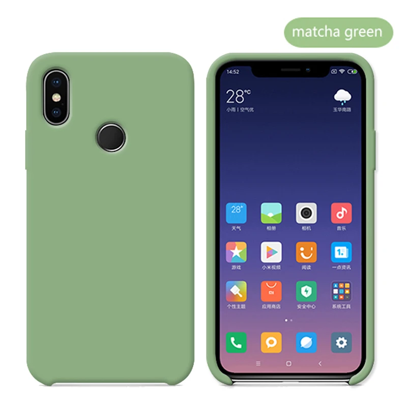 Original With Logo Silicone Phone Case For Xiaomi Mi 8 8 SE Mi 6X A2 Mix 2S Case Official Cover For Xiaomi Cases With Retail BoX (21)
