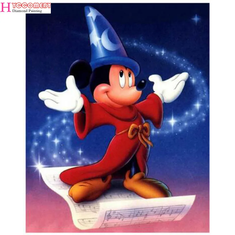 

Full 5D Crystal Round Drill Diamond Painting cartoon" Mickey Mouse" DIY Diamond Embroidery Cross Stitch Mosaic Rhinestone Decor