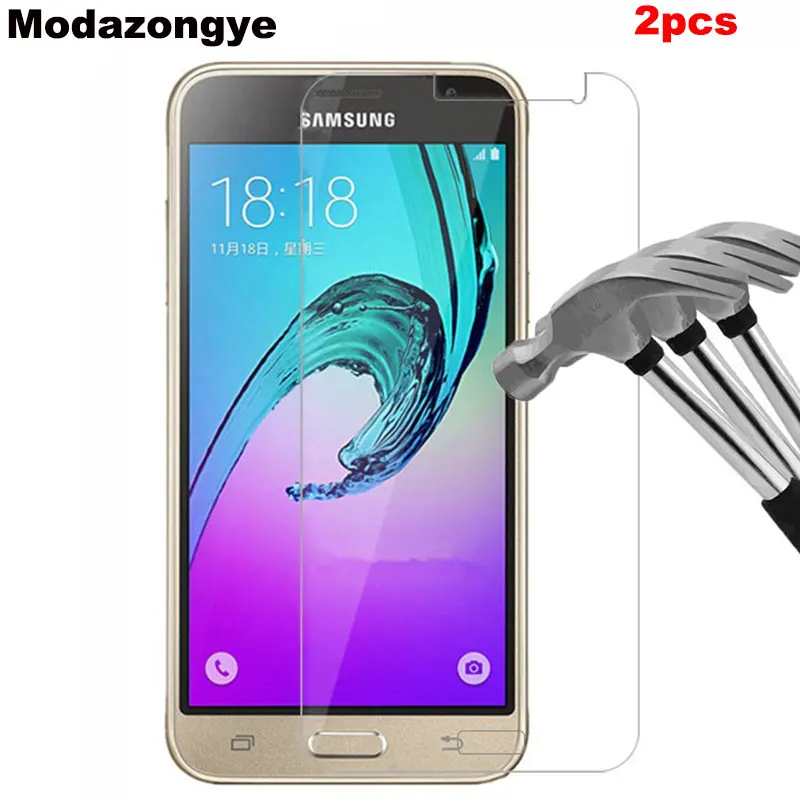 Закаленное стекло для Samsung Galaxy J1 (2016) 2 шт. 2016 Duos J120H J120M J120MN защитная пленка экрана |