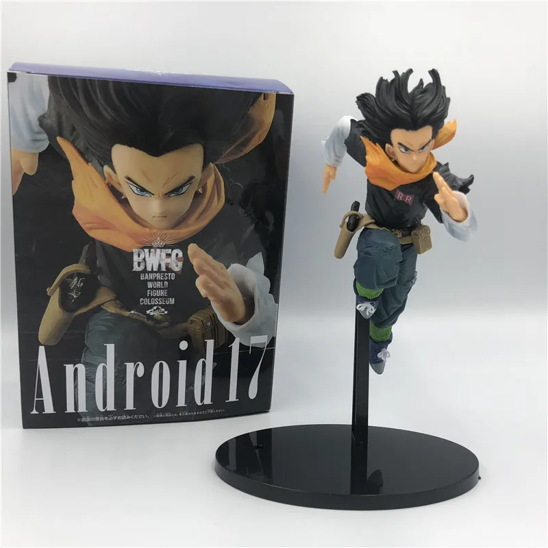 Dragon Ball Z Android 17 Android 18 Sprinting Ver. Фигурка DBZ Гоку истребитель лазурит ПВХ Коллекция Модель 17 см