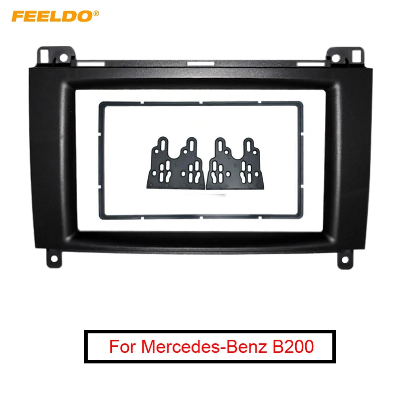 Рамка для стереосистемы 2DIN FEELDO Mercedes-Benz B200/A-Class (W169)/B-Class (W245) аудиорамка комплект