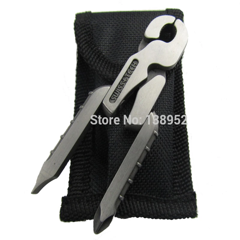 

High Quality SWISS TECH mini multifunctional tool - 8 in 1 - floding keychain pocket small tools wholesale