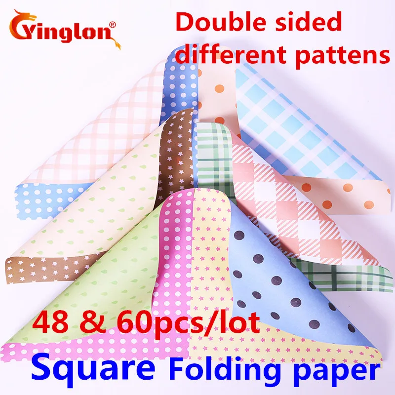 Folding paper handmade Double sided different pattens origami paper mix