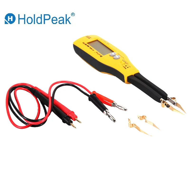 Billig HoldPeak Digital multimeter Clip Widerstand Kapazität SMD Tester Meter Multimeter Smart pinzette isolierung tester Relative Wert
