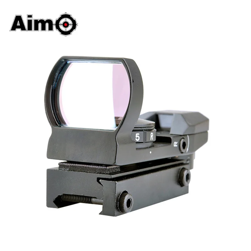 

20 mm Rail Riflescope Hunting Airsoft Optics Scope Holographic Red Dot Sight Reflex 4 Reticle Tactical Gun Accessories Aim-O