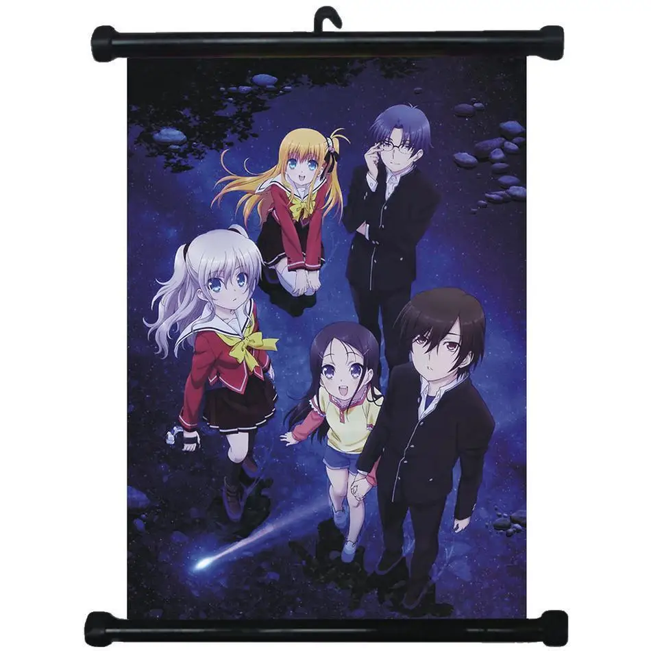 

Anime Poster Charlotte anime Japan Wall Scroll Printed Painting Home Decor Japanese Cartoon Decoration Poster