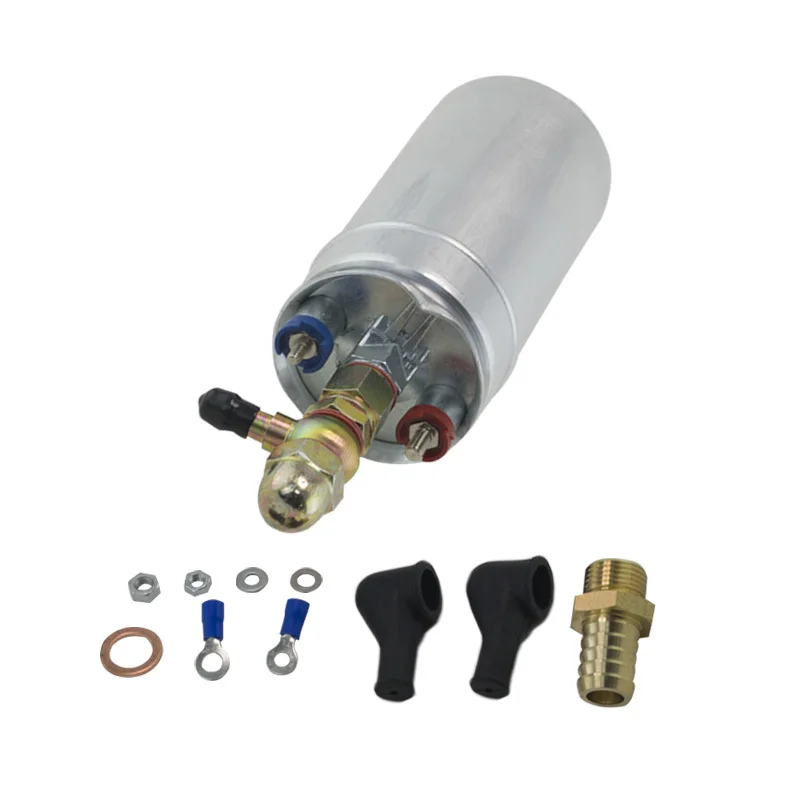 Vr-bomba de combustível externa 0580 254 044 bomba de combustível com kit de montagem banjo adaptador de mangueira união 8mm saída cauda-3