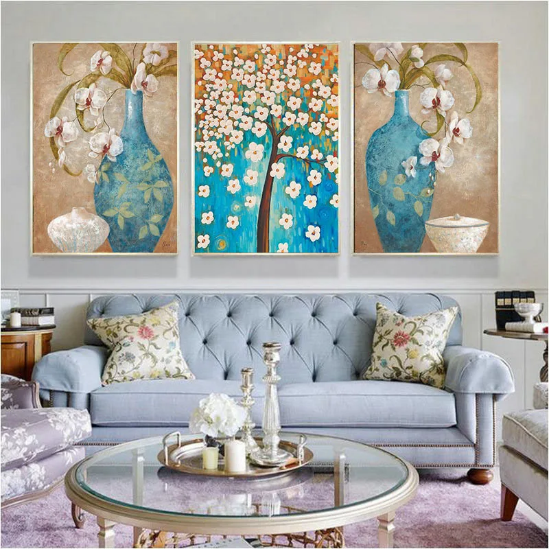 Triptych paintings FULL diy diamond Painting Cross Stitch kits Diamond embroidery Mosaic pattern arts and crafts European style