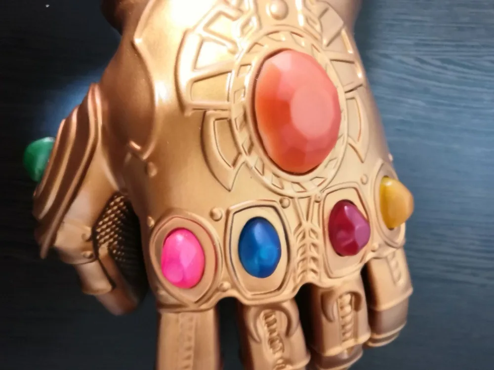 Светодиодный светильник Thanos Infinity Gauntlet Мстители Бесконечность войны косплей горячая ПВХ/латекс светодиодный перчатки для игрушки для детей и взрослых подарок костюм реквизит