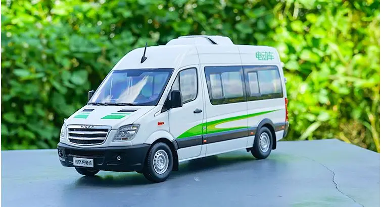 Модель из сплава 1:24 весы Kinglong Higer BEV чистый Электрический Transit Bus литье под