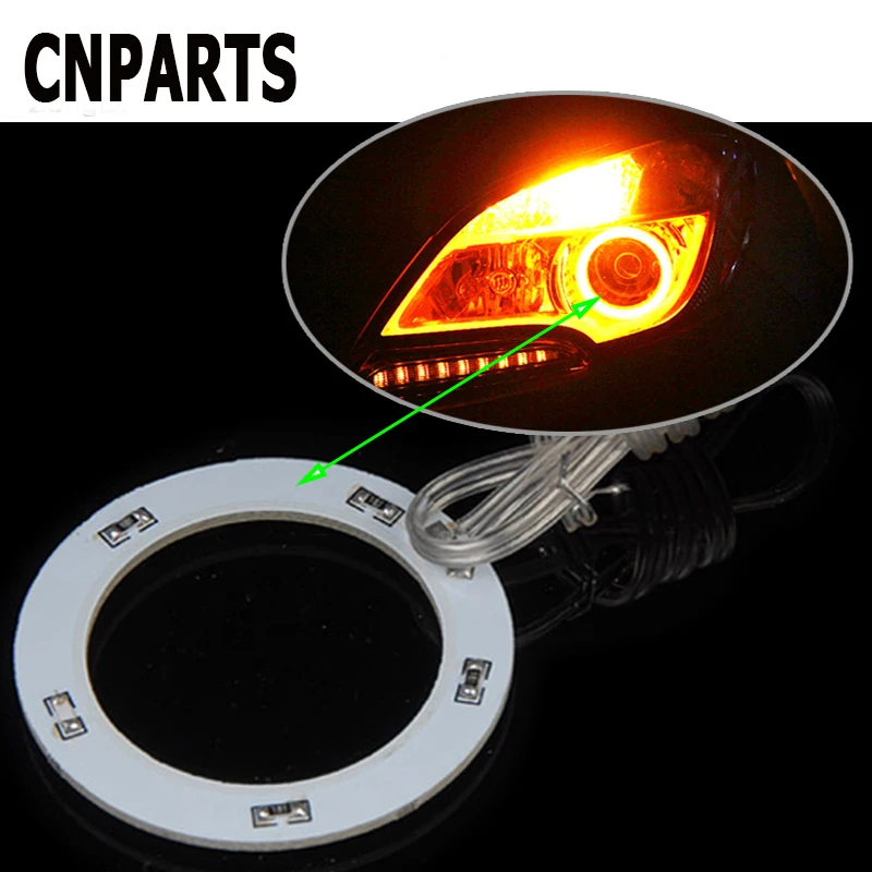 CNPARTS 2 шт. автомобильному кольцу Ангельские глазки фар декоративные светильники