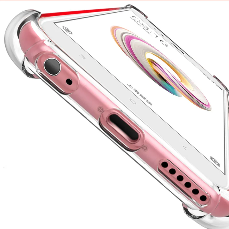 Luxury Shockproof Clear Soft Silicone Cover for Xiaomi Redmi 4X Case Note 5A Pro 4 4A Mi A1 5X Mi5s Pus Mi6 | Мобильные телефоны и