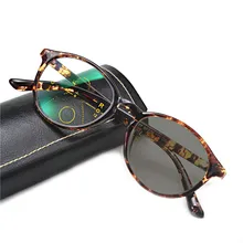 Классические круглые leoaprd прогрессивные модные очки для чтения для мужчин и женщин цветные мульти-фокус выпускные очки FML