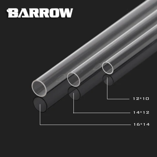 

Barrow Acrylic Water Cooling Rigid Tube YK14-12 14mm 12mm 14/12mm 50cm 4pcs