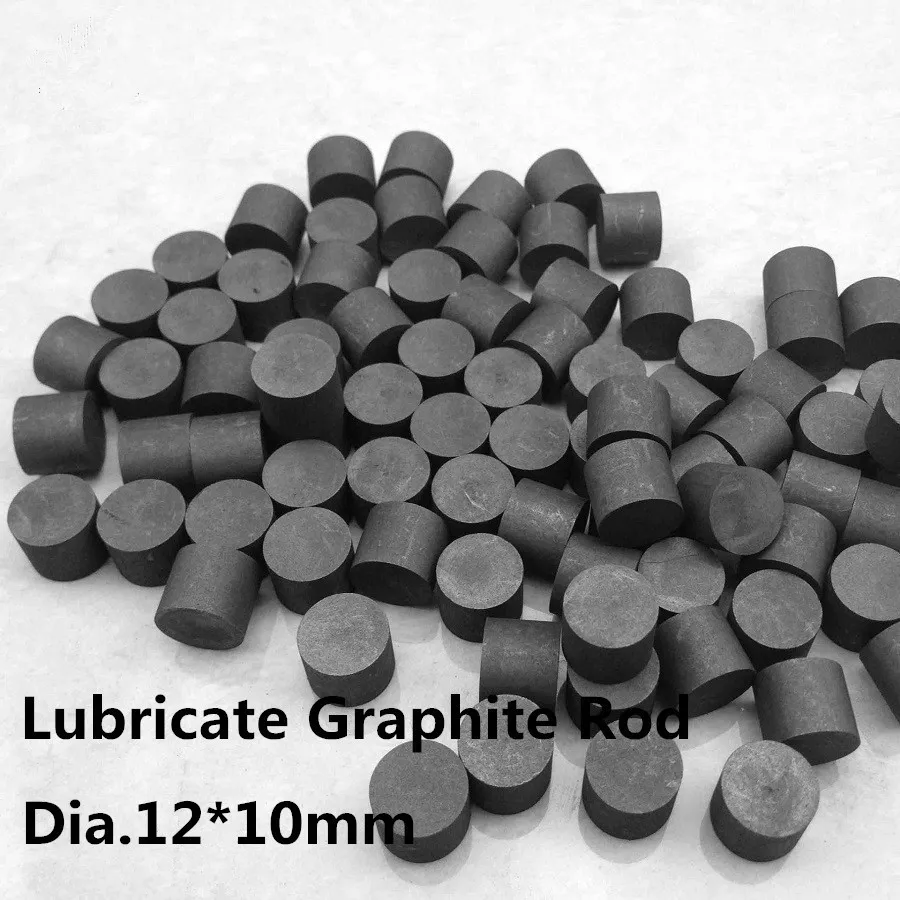 Lubricating Graphite Rod  Dia.12*10mm     For self-lubricant bearings, fixed-inlay......FREE SHIPPING  20pcs/set