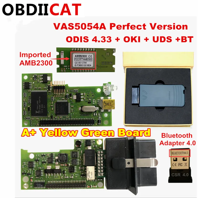 

OBDIICAT VAS5054A Original OKI Full Chip Auto OBD2 Diagnostic Tool VAS 5054A ODIS 4.4.1/5.13 VAS5054 Bluetooth 5054a