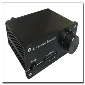 

L.HifiSelector three-channel audio input two-way output adjustable volume microcomputer control passive preamp