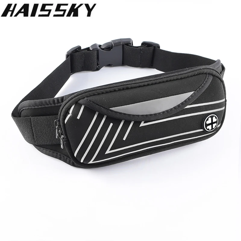 

Haissky Running Waist Bag Sport Waist Pack Waterproof Phone Holder Gym Fitness Belt Pouch For iPhone Xiaomi Outdoor Accessories