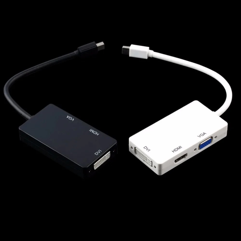 3 в 1 адаптер портов дисплея кабель Thunderbolt порт Mini Displa P порт HDMI DVI VGA для Mac Macbook Air iMac microsoft Surface Pro