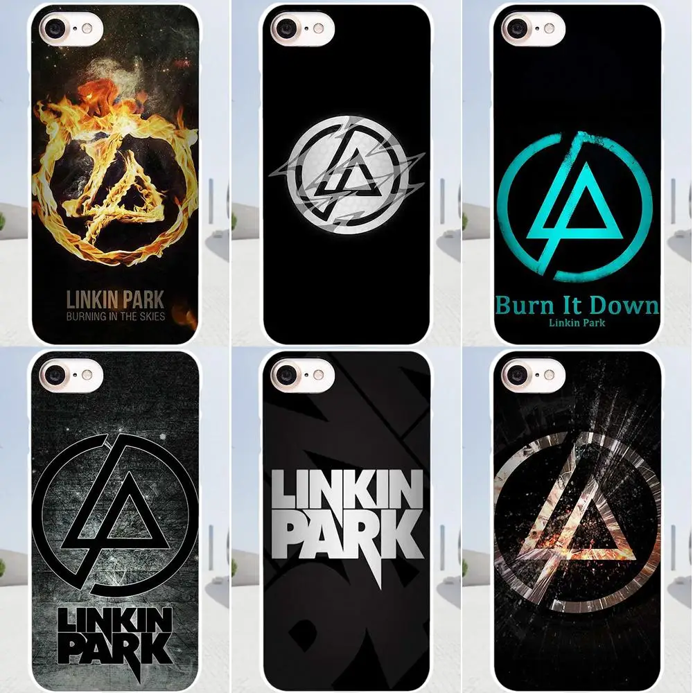 Maerknon Soft Cover Cases Linkin Park Music Bank Logo For Apple iPhone X 4 4S 5