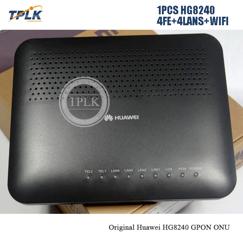 Самый популярный hua wei HG8240 GPON ONU 1GE+ 3FE+ 4LAN+ wifi или 4FE+ 4LAN+ wifi для FTTH FTTB FTTX сетевой волоконно-оптический маршрутизатор - Цвет: 4FE 4LANS WIFI